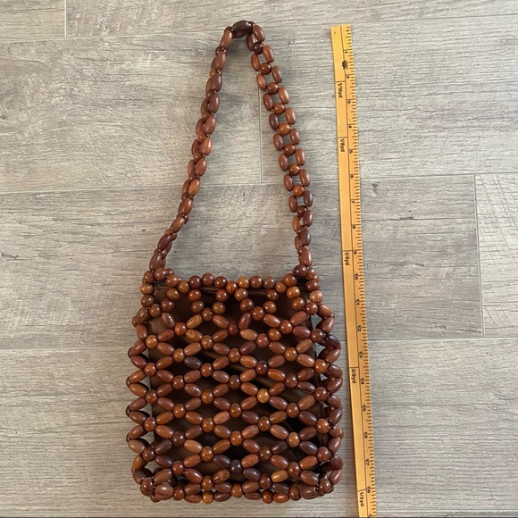 Brown Beaded Handbag - Picture 7 of 9